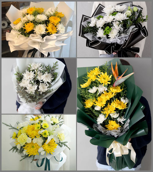 四川成都金牛区金泉街道白事花束代送